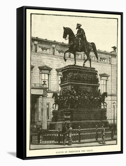 Statue of Frederick the Great-null-Framed Stretched Canvas