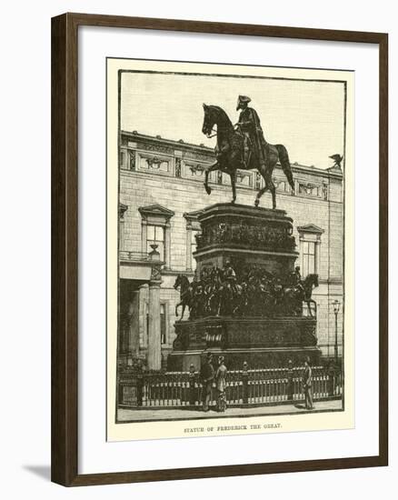 Statue of Frederick the Great-null-Framed Giclee Print