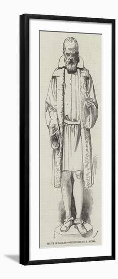 Statue of Galileo, Sculptured by a Munro-null-Framed Giclee Print