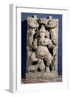 Statue of Ganesh Enthroned-null-Framed Giclee Print