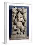 Statue of Ganesh Enthroned-null-Framed Giclee Print