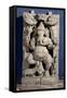 Statue of Ganesh Enthroned-null-Framed Stretched Canvas