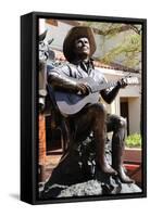 Statue of Gene Autry at the Autry National Center and Museum of the American West in Griffith…-null-Framed Stretched Canvas