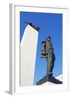 Statue of General Dr Milan Rastislav Stefanik, Bratislava, Slovakia, Europe-Christian Kober-Framed Photographic Print