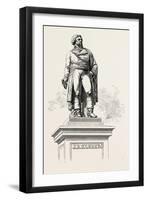 Statue of General Kleber, Strassbourg, Egypt, 1879-null-Framed Giclee Print