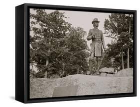 Statue of General Warren, Gettysburg, Pa.-null-Framed Stretched Canvas