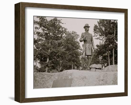 Statue of General Warren, Gettysburg, Pa.-null-Framed Photo