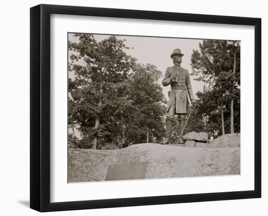 Statue of General Warren, Gettysburg, Pa.-null-Framed Photo