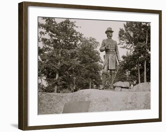 Statue of General Warren, Gettysburg, Pa.-null-Framed Photo