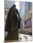 Statue of George Washington in Front of Federal Hall, with the New York Stock Exchange Behind-Amanda Hall-Mounted Photographic Print