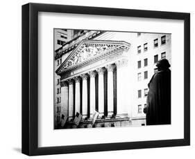 Statue of George Washington, New York Stock Exchange Building, Wall Street, Manhattan, NYC-Philippe Hugonnard-Framed Photographic Print