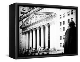 Statue of George Washington, New York Stock Exchange Building, Wall Street, Manhattan, NYC-Philippe Hugonnard-Framed Stretched Canvas