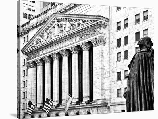 Statue of George Washington, New York Stock Exchange Building, Wall Street, Manhattan, NYC-Philippe Hugonnard-Stretched Canvas