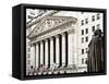 Statue of George Washington, New York Stock Exchange Building, Wall Street, Manhattan, NYC-Philippe Hugonnard-Framed Stretched Canvas