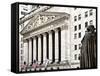 Statue of George Washington, New York Stock Exchange Building, Wall Street, Manhattan, NYC-Philippe Hugonnard-Framed Stretched Canvas