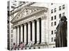 Statue of George Washington, New York Stock Exchange Building, Wall Street, Manhattan, NYC-Philippe Hugonnard-Stretched Canvas