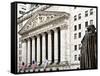 Statue of George Washington, New York Stock Exchange Building, Wall Street, Manhattan, NYC-Philippe Hugonnard-Framed Stretched Canvas