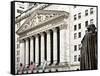 Statue of George Washington, New York Stock Exchange Building, Wall Street, Manhattan, NYC-Philippe Hugonnard-Framed Stretched Canvas