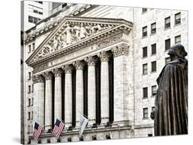 Statue of George Washington, New York Stock Exchange Building, Wall Street, Manhattan, NYC-Philippe Hugonnard-Stretched Canvas