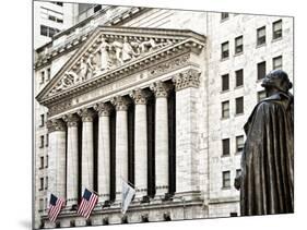 Statue of George Washington, New York Stock Exchange Building, Wall Street, Manhattan, NYC-Philippe Hugonnard-Mounted Photographic Print