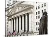 Statue of George Washington, New York Stock Exchange Building, Wall Street, Manhattan, NYC-Philippe Hugonnard-Stretched Canvas