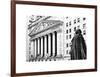 Statue of George Washington, New York Stock Exchange Building, Wall Street, Manhattan, NYC-Philippe Hugonnard-Framed Art Print