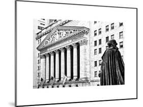 Statue of George Washington, New York Stock Exchange Building, Wall Street, Manhattan, NYC-Philippe Hugonnard-Mounted Art Print