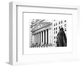 Statue of George Washington, New York Stock Exchange Building, Wall Street, Manhattan, NYC-Philippe Hugonnard-Framed Art Print