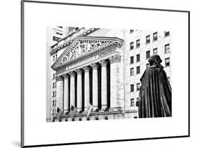 Statue of George Washington, New York Stock Exchange Building, Wall Street, Manhattan, NYC-Philippe Hugonnard-Mounted Art Print