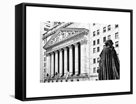 Statue of George Washington, New York Stock Exchange Building, Wall Street, Manhattan, NYC-Philippe Hugonnard-Framed Stretched Canvas