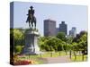 Statue of George Washington on Horseback, Public Garden, Boston, Massachusetts, USA-Amanda Hall-Stretched Canvas