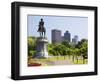 Statue of George Washington on Horseback, Public Garden, Boston, Massachusetts, USA-Amanda Hall-Framed Photographic Print