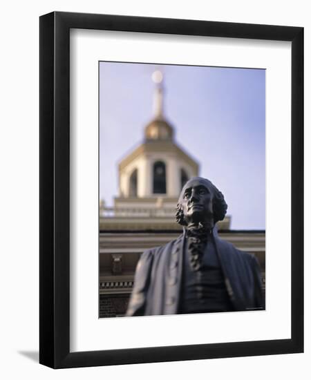 Statue of George Washington, Philadelphia, Pennsylvania, USA-Walter Bibikow-Framed Premium Photographic Print