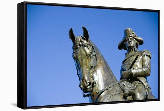 Statue of George Washington-robhillphoto.com-Framed Stretched Canvas