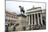 Statue of Giuseppe Garibaldi in Front of the Theatre Carlo Felice-Yadid Levy-Mounted Photographic Print