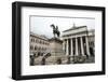 Statue of Giuseppe Garibaldi in Front of the Theatre Carlo Felice-Yadid Levy-Framed Photographic Print