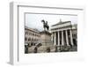 Statue of Giuseppe Garibaldi in Front of the Theatre Carlo Felice-Yadid Levy-Framed Photographic Print