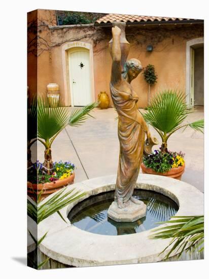 Statue of Goddess at Viansa Winery, Sonoma Valley, California, USA-Julie Eggers-Stretched Canvas