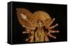 Statue of Goddess Durga at Durja Pooja Festival-Indian School-Framed Stretched Canvas