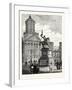 Statue of Godfrey De Bouillon Brussels-null-Framed Giclee Print