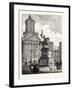 Statue of Godfrey De Bouillon Brussels-null-Framed Giclee Print