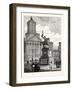 Statue of Godfrey De Bouillon Brussels-null-Framed Giclee Print