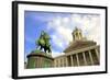 Statue of Godfrey of Bouillon, Place Royale, Brussels, Belgium, Europe-Neil Farrin-Framed Photographic Print