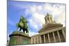 Statue of Godfrey of Bouillon, Place Royale, Brussels, Belgium, Europe-Neil Farrin-Mounted Photographic Print