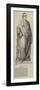 Statue of Goethe, at Frankfort-null-Framed Premium Giclee Print