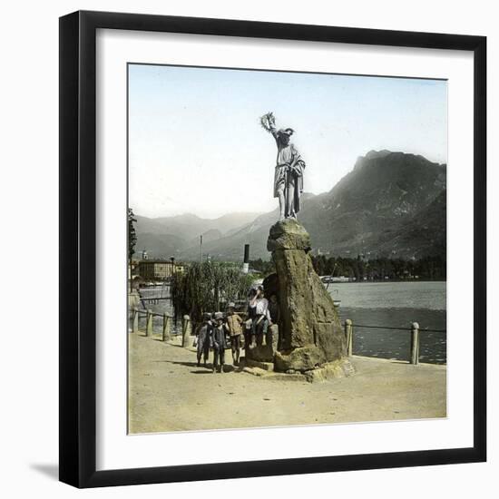 Statue of Guillaume Tell, the Legendary Hero of Swiss Independence (XIVth Century)-Leon, Levy et Fils-Framed Photographic Print