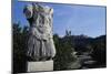 Statue of Hadrian in the Roman Agora with the Acropolis in the Background, Athens, Greece.-null-Mounted Giclee Print