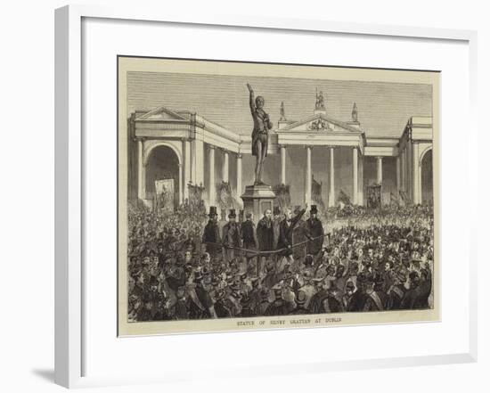 Statue of Henry Grattan at Dublin-null-Framed Giclee Print