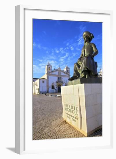 Statue of Henry The Navigator, Lagos, Western Algarve, Algarve, Portugal, Europe-Neil Farrin-Framed Photographic Print