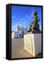 Statue of Henry The Navigator, Lagos, Western Algarve, Algarve, Portugal, Europe-Neil Farrin-Framed Stretched Canvas